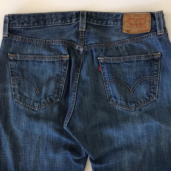 Levi’s Classic 501 Button-Front Straight Leg Jeans size 34 W 30 L - Picture 3 of 10